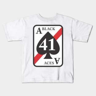 VF-41 Black Aces Squadron Kids T-Shirt